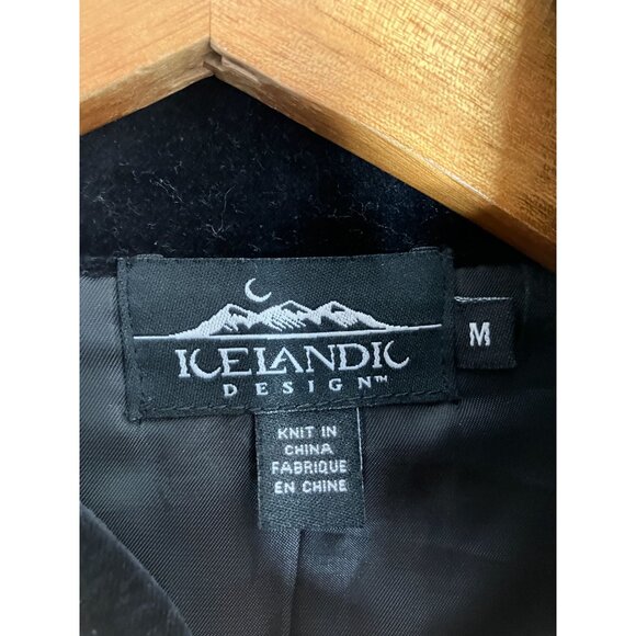 Icelandic Design Embroidered Floral Wool Blend Velvet Trim Womens Medium - Picture 6 of 8